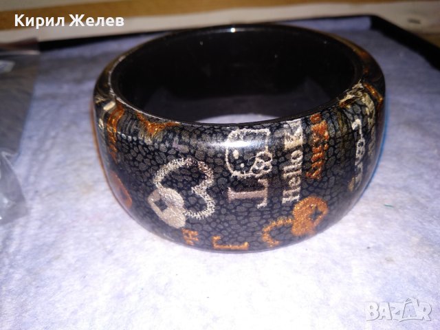 КРАСИВА ФЕШЪН АРТ ВИНТИДЖ СТИЛ ГРИВНА от СИНТЕТИКА ЛАКИРАНА 38331, снимка 6 - Гривни - 41145414