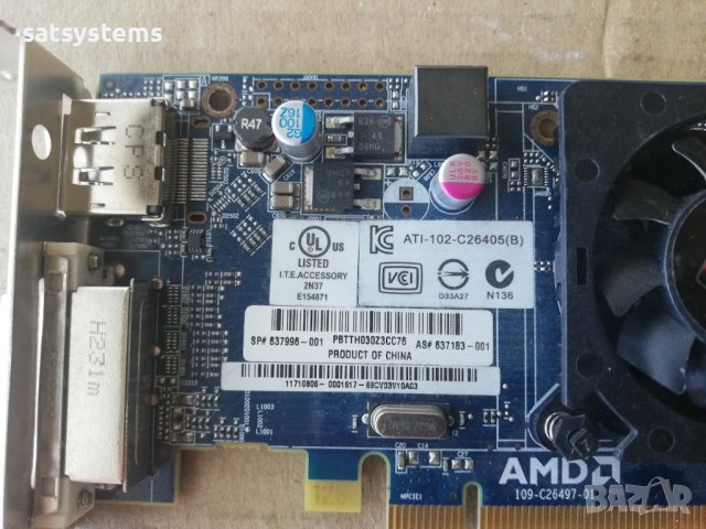 Видео карта AMD Radeon HP HD 6450 512MB GDDR3 64bit PCI-E, снимка 6 - Видеокарти - 41084280