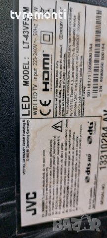 T-CON 6870C-0532A Основна платка -,17MB211S for JVC LT-43VF52M дисплей VES430UNYL-2D-N01, снимка 6 - Части и Платки - 40896290