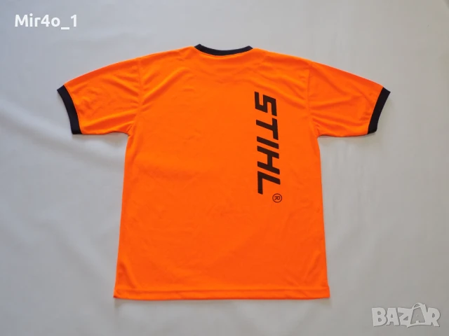 работна тениска stihl work риза потник блуза фанела горнище худи елек мъжка оранжева оригинална L, снимка 2 - Тениски - 50967623