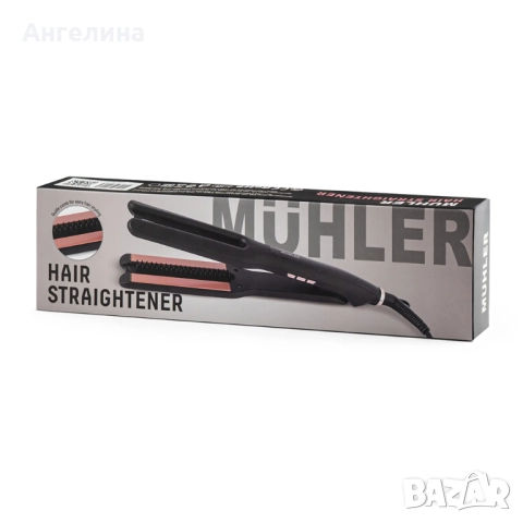 Преса за изправяне на коса с насочващ гребен Muhler MHS-777, снимка 9 - Преси за коса - 52983564