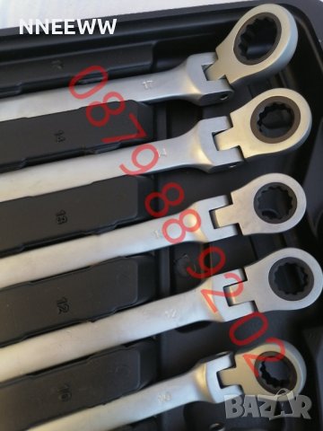 Комплект Звездогаечни  ключове с тресчотка с чупещо рамо, снимка 6 - Ключове - 42102877