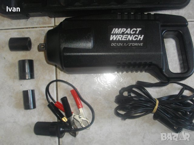 12 Волта/1/2 Drive Захват-Гайковерт Голям-IMPACT WRENCH-Made in Taiwan-Отличен-Реверсивен, снимка 13 - Други инструменти - 41392108