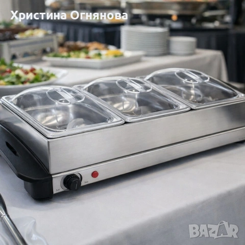 Електрически нагревател за бюфет 2 в 1 - винаги топла храна, снимка 3 - Други стоки за дома - 53606495