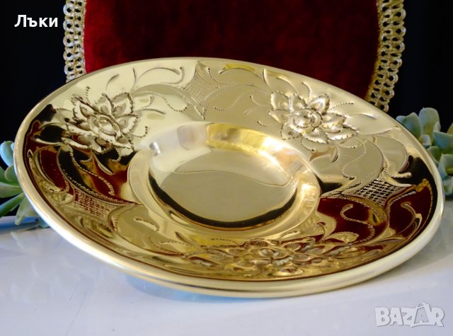 Бронзова фруктиера,рози,релеф,барок. , снимка 11 - Антикварни и старинни предмети - 39182754