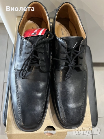 Мъжки обувки Clarks номер 42.5, снимка 3 - Официални обувки - 55842826