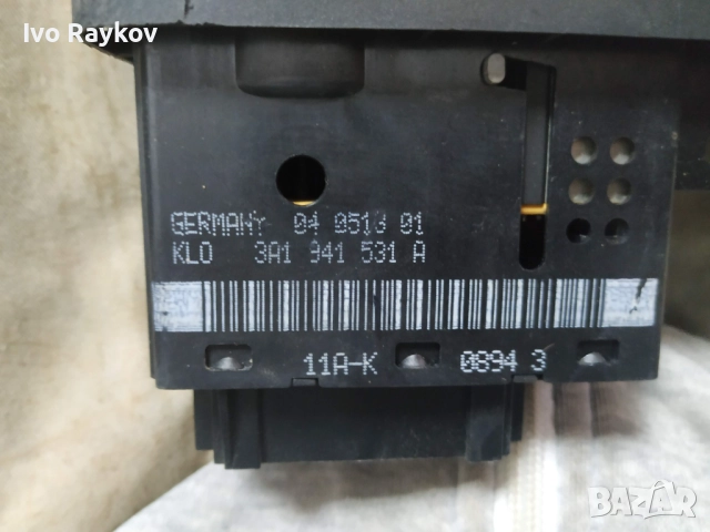 Ключ за светлини на VW Passat B3,B4 , 3A1 941 531 A , 3A1941531A, снимка 5 - Части - 52043052