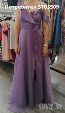 Продавам лилава вечерна/ бална/ официална рокля, снимка 1 - Рокли - 40386550