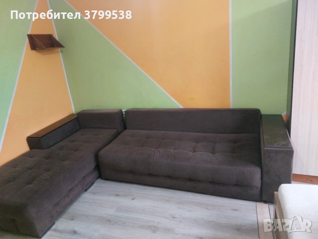 Продавам ъглов диван размер 260/160, снимка 2 - Дивани и мека мебел - 41681477