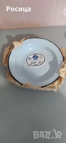 Кръгли български емайлирани тавички  от соца, снимка 2 - Съдове за готвене - 50235277