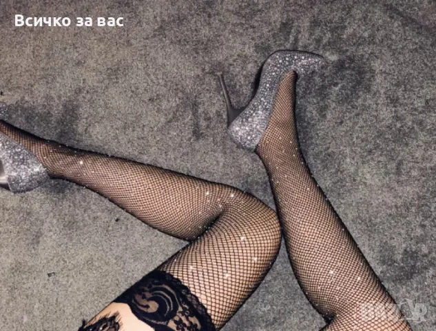 Дълги чорапи с камъни, снимка 1