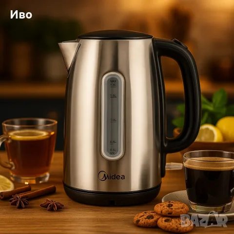 Електрическа кана Midea MK-17S30D2, снимка 3 - Кани - 55969078