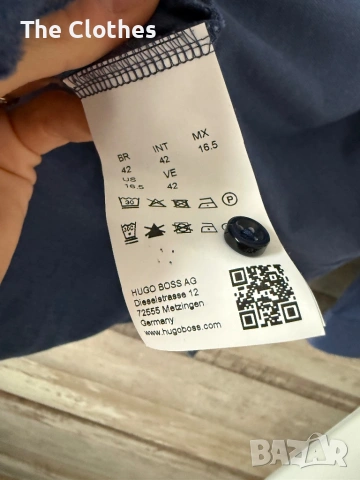 Мъжка риза Boss L XL размер , снимка 3 - Ризи - 53500896