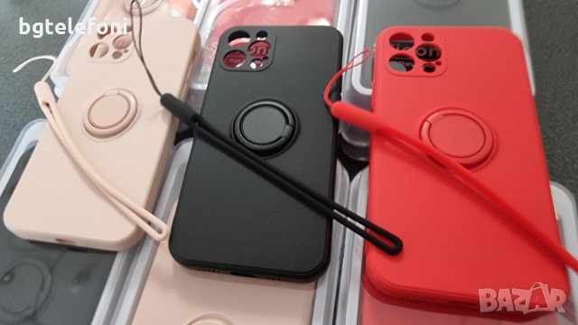 Xiaomi,iPhone,Samsung луксозен силикон РИНГ с връзка за ръка, снимка 8 - Калъфи, кейсове - 34617186