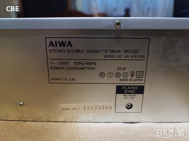 Продавам дек AIWA модел  WX 220, снимка 3 - Декове - 53514423