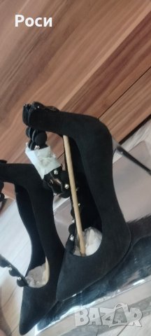 Нови, елегантни дамски обувки на ток, номер 39, снимка 5 - Дамски елегантни обувки - 41726632