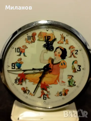 Стар механичен будилник, настолен часовник, снимка 5 - Колекции - 46682841