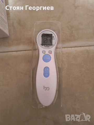 Термометър за чело за възрастни и деца, безконтактен сензорен инфрачервен LCD, снимка 2 - Друга електроника - 52795602