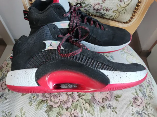 маратонки Nike Air Jordan 35 Bred, снимка 6 - Маратонки - 48102989