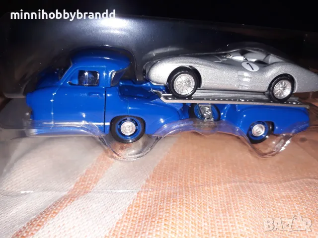 Mercedes Benz 1:64 Norev Renntransporter , снимка 11 - Колекции - 55826588