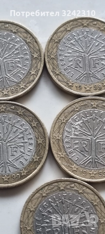 Монети от 1 евро, снимка 4 - Нумизматика и бонистика - 52057274