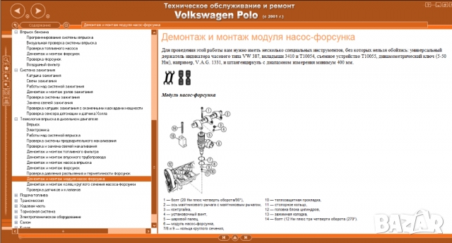 Volkswagen POLO IV(2001-2009)-Ръководство по обслужване, експлоатация и ремонт(на CD), снимка 9 - Специализирана литература - 36061434