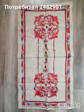 Стар бродиран тишлайфер , снимка 6 - Колекции - 47812436