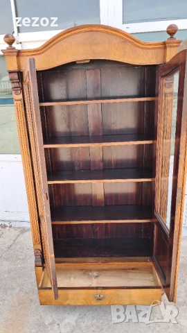 Витрина антикварна масив, снимка 4 - Секции и витрини - 52244155