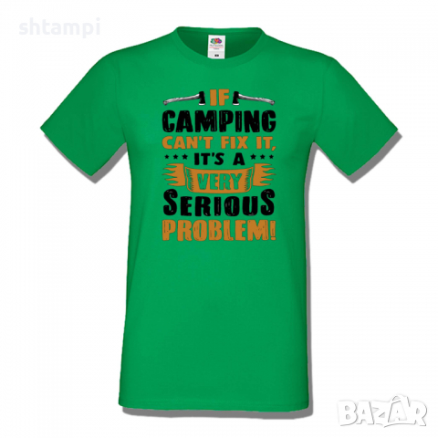 Мъжка тениска If Camping Can't Fix It,Къмпинг,Планина,Изненада,Подарък,Поход,Връх,Хижа,, снимка 6 - Тениски - 36352216