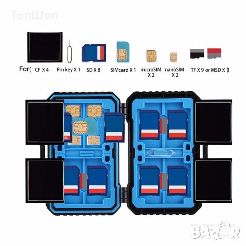 Кутия за съхранения на Карти 27 в 1 / Memory card case 27 in 1, снимка 3 - USB Flash памети - 21125448