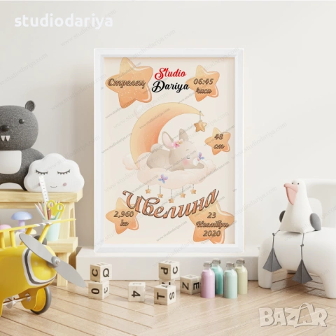 Бебешка визитка за момиче, снимка 8 - Други - 53147654