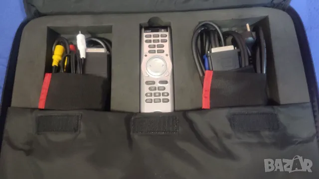 Отлично работещ видео проектор DELL с куфар, дистанционно и кабели. Прожектор за компютър / лаптоп, снимка 5 - Плейъри, домашно кино, прожектори - 49767637