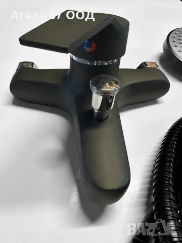 Черен душ комплект КОД 82, снимка 3 - Смесители - 48528121