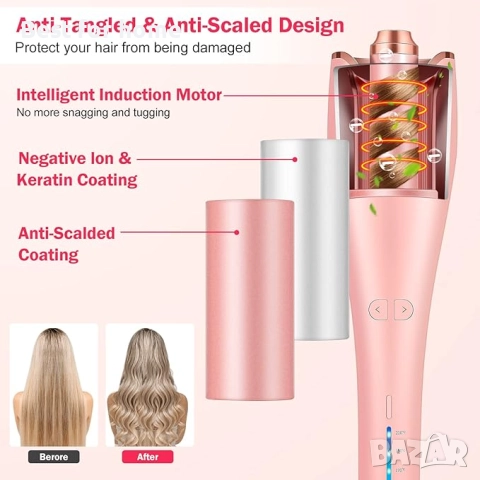 Автоматична маша за коса, за къдрене Beach Waves с йонен барабан, снимка 6 - Други - 52801243