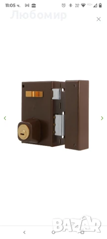 Брава за повърхностен монтаж за дървени врати, снимка 2 - Интериорни врати - 51188191