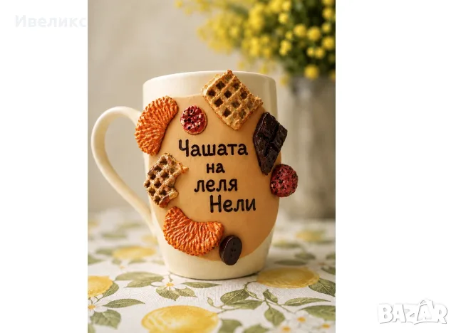 Персонализирана чаша – ръчно декорирана, снимка 2 - Чаши - 55736288