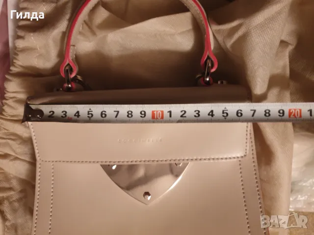 оригинална Coccinelle чанта естествена кожа налична, снимка 10 - Чанти - 49830643