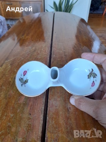 Стара порцеланова солница #20, снимка 2 - Антикварни и старинни предмети - 42058940