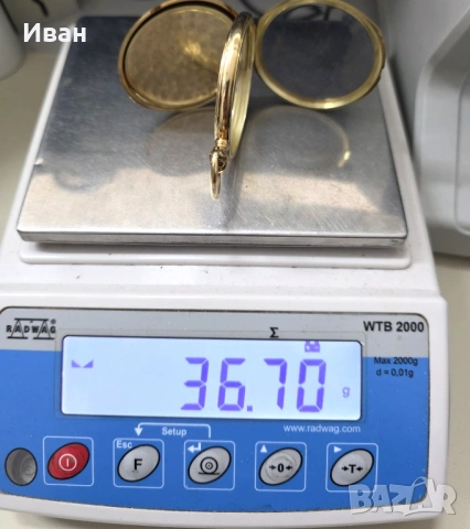 Златен часовник IWC Probus Scarfusia, снимка 5 - Антикварни и старинни предмети - 53638895