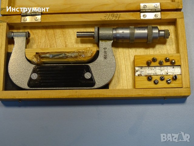 Микрометър резбомер MBM 50-75 mm Micrometer with Inserts, снимка 2 - Шублери - 41226917