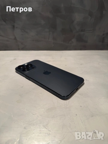 100% battery! КАТО НОВ Iphone 15 Pro Max Blue Titanium, снимка 3 - Apple iPhone - 53287084