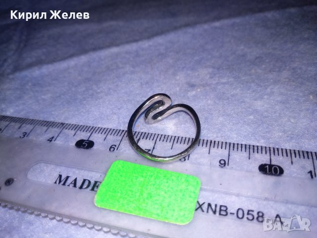 СТОМАНЕН МОДЕН АРТ ПРЪСТЕН СТИЛЕН ДИЗАЙН НЕРЪЖДАЕМ 34367, снимка 5 - Пръстени - 39747673