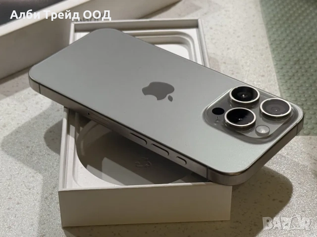iPhone 15 Pro 128GB Natural Titanium – Като НОВ, 95% Батерия., снимка 2 - Apple iPhone - 53719322