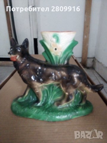 Керамична ваза куче , снимка 4 - Антикварни и старинни предмети - 34422971