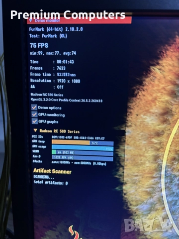 Геймърски компютър Ryzen 3600/RX580 8GB/16 Ram/512GB ssd nvme/1TB HDD/600W Bronze + Монитор DELL, снимка 6 - Геймърски - 56160124