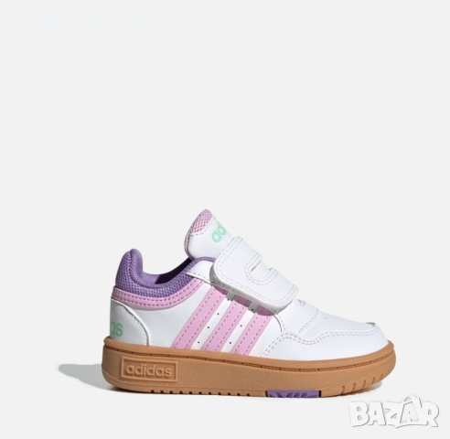 НАМАЛЕНИЕ!!!Бебешки маратонки Adidas Hoops 3.0 CFI White/Violet HP9046 №21, снимка 1