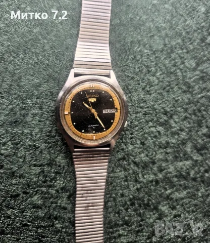 винтидж часовник seiko 5, снимка 4 - Мъжки - 56182183