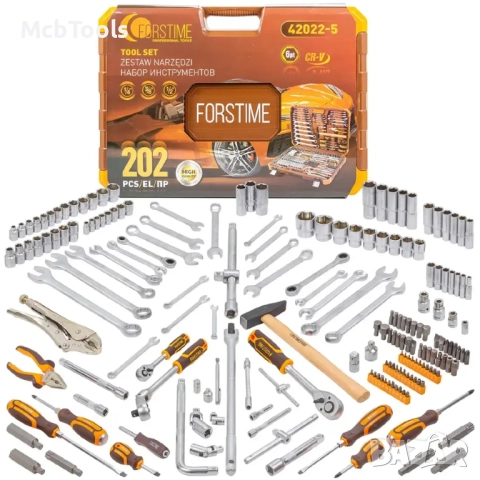 Гедоре 202 части 1/2“, 1/4“ и 3/8“ FORSTIME, снимка 2 - Гедорета - 52051256