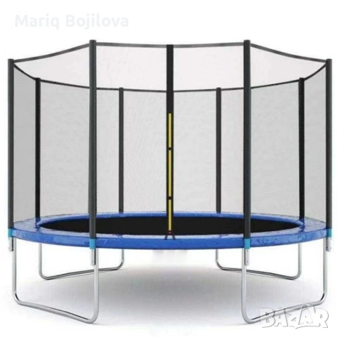 Ултра здрав портативен батут 244 см (8ft) с външна мрежа + стълбичка, снимка 10 - Други стоки за дома - 53530400