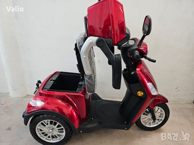 Електрическа триколка тип скутер с хидравлични спирачки В-1 LUX 1500W, снимка 14 - Мотоциклети и мототехника - 34866315
